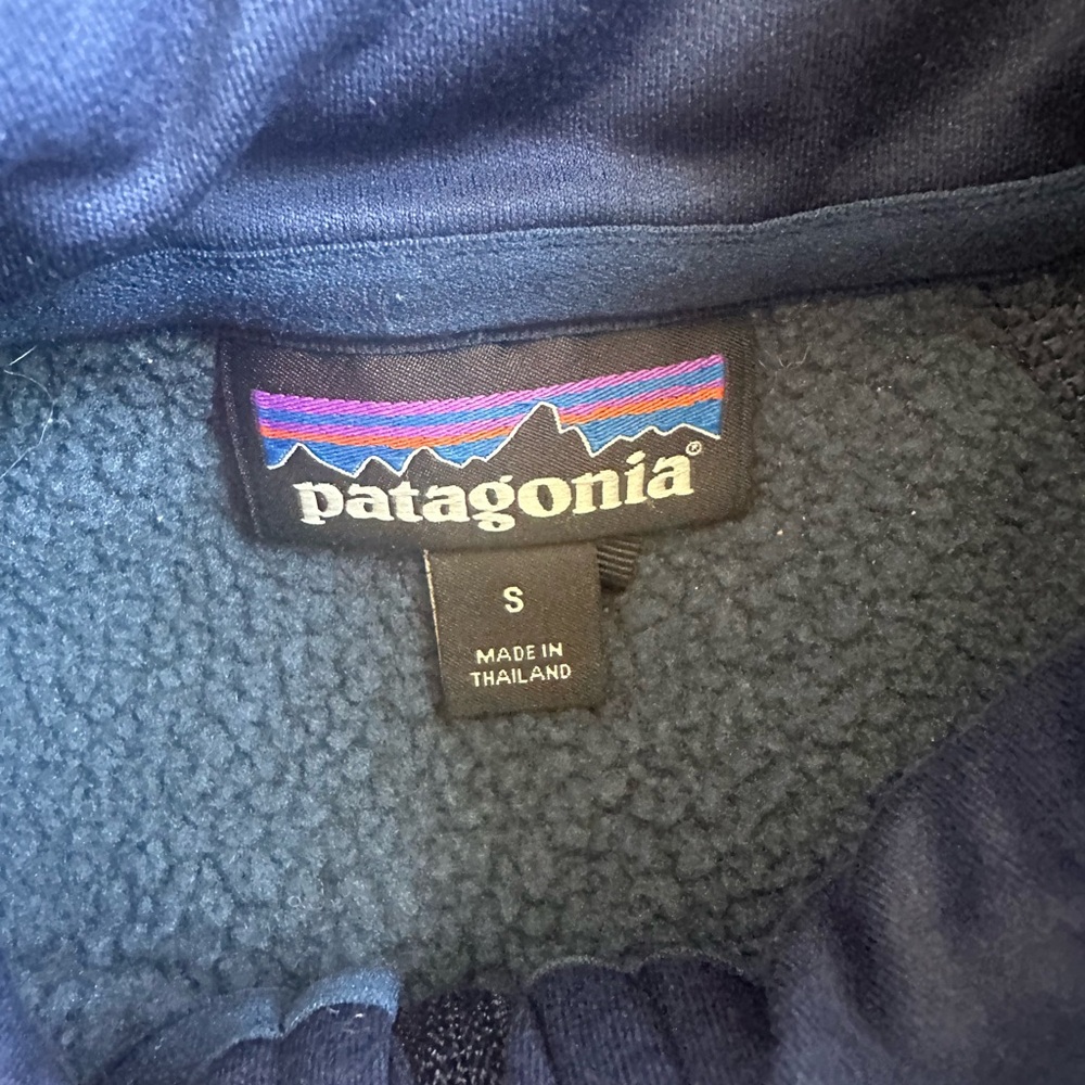Patagonia Dark Blue Fleece Pullover - Picture 3 of 4
